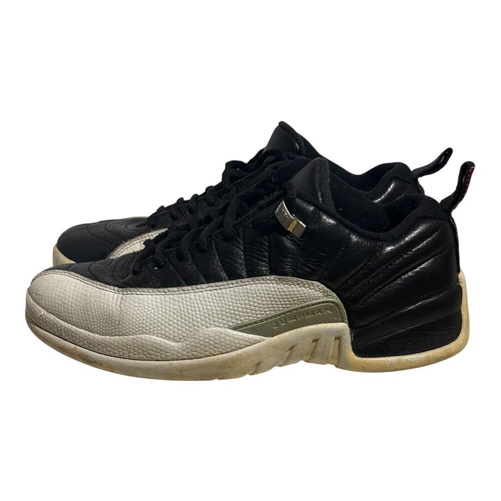 Nike Air Jordan 12 Retro Low Playoff Black White Mens Size 7.5 308317-001 - Picture 4 of 8